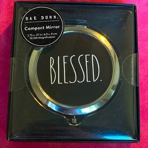 Rae Dunn Compact Mirror NIB 1X,s  & 10X’s Magnifying mirror